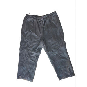 Linea Uomo 100% Genuine Leather Pants Men’s 3X Tall Edge Luxe Grunge Biker NWOT